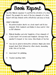 Book Report Template - Laurane Rae, Page 2