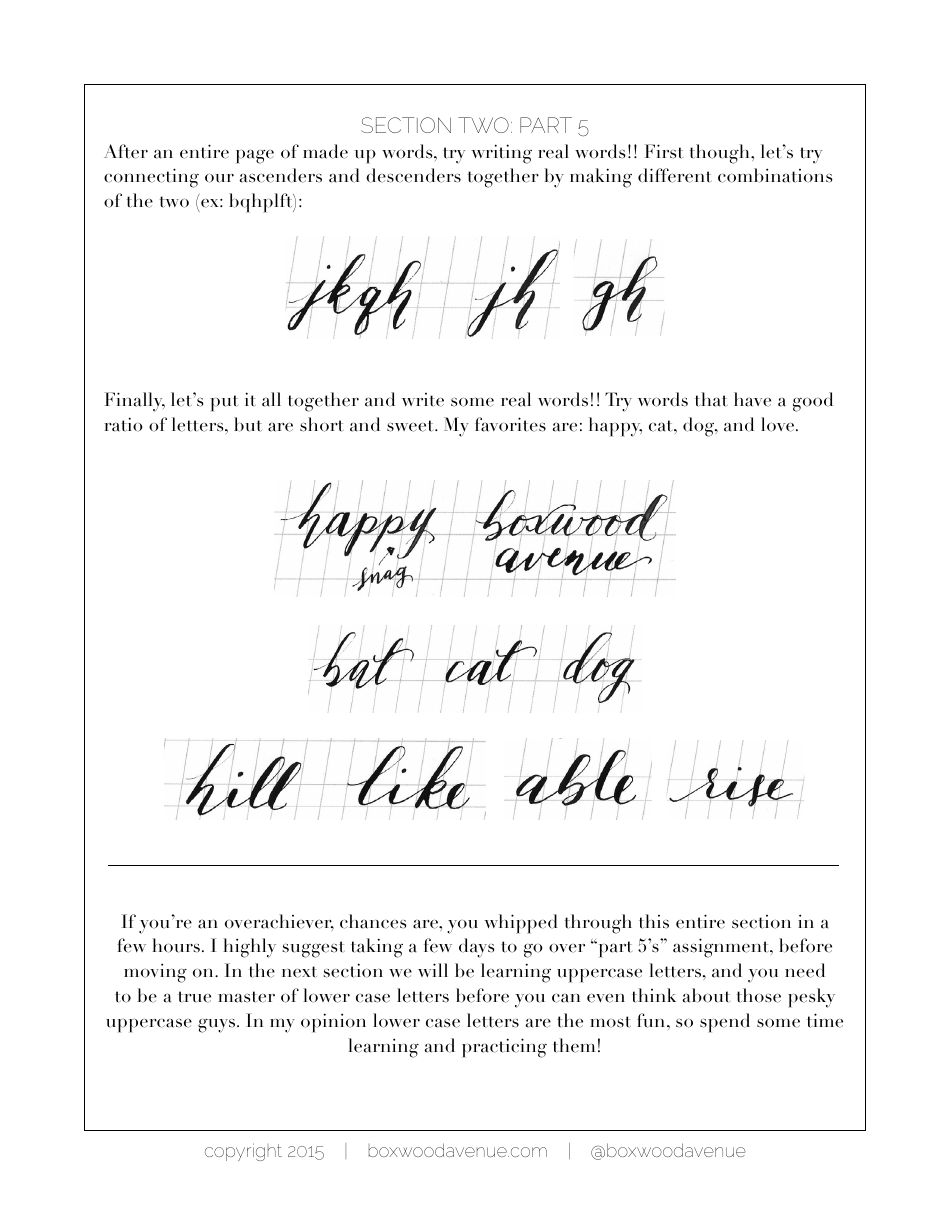 Calligraphy Workshop - Boxwoodavenue, Page 12