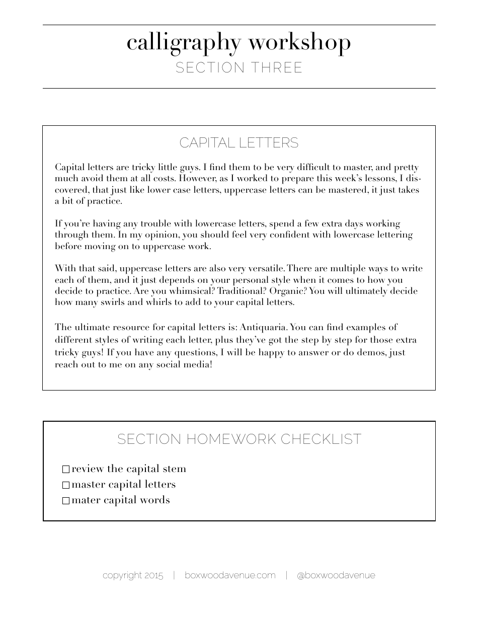 Calligraphy Workshop - Boxwoodavenue, Page 13