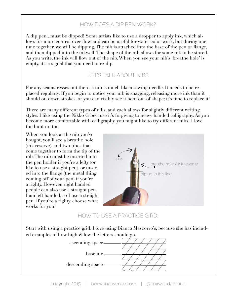 Calligraphy Workshop - Boxwoodavenue, Page 3