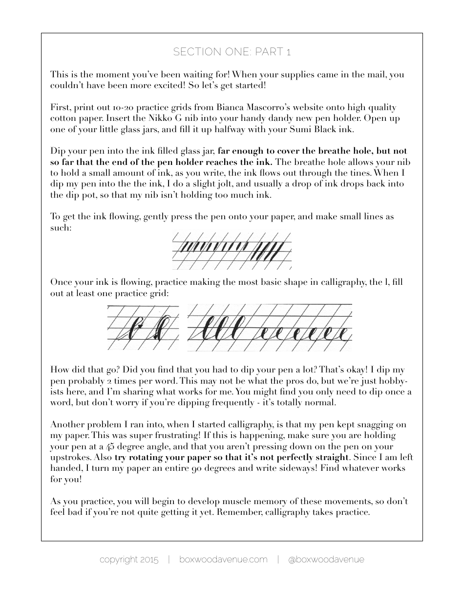 Calligraphy Workshop - Boxwoodavenue, Page 4