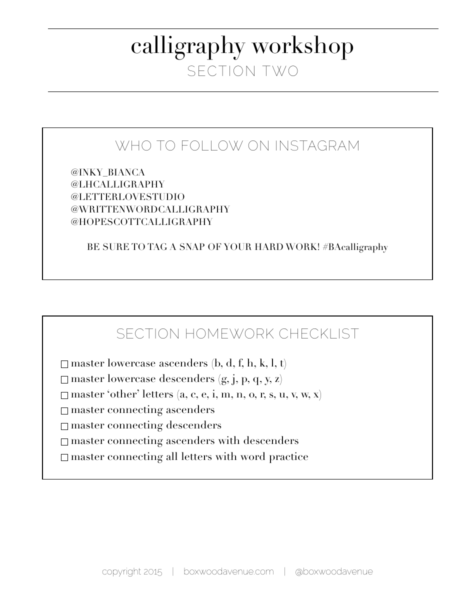 Calligraphy Workshop - Boxwoodavenue, Page 7