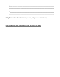 Essay Outline Worksheet, Page 4