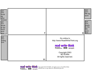 My Big Words Book Template - Readwritethink, Page 2