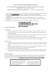 Sample Hotel Reservation Form, Page 2