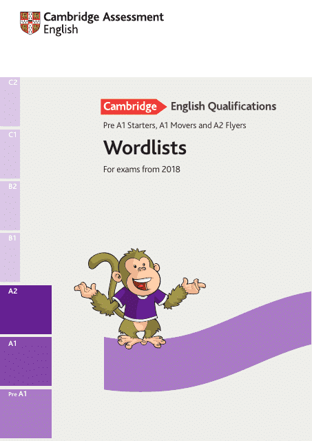 Cambridge Assessment English Exam Wordlists Image Preview