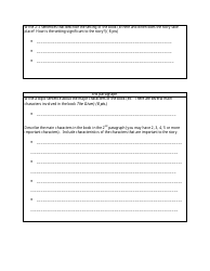 Middle School Outline Template for Book Report, Page 2