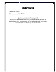 Personal Life History Booklet Template, Page 18
