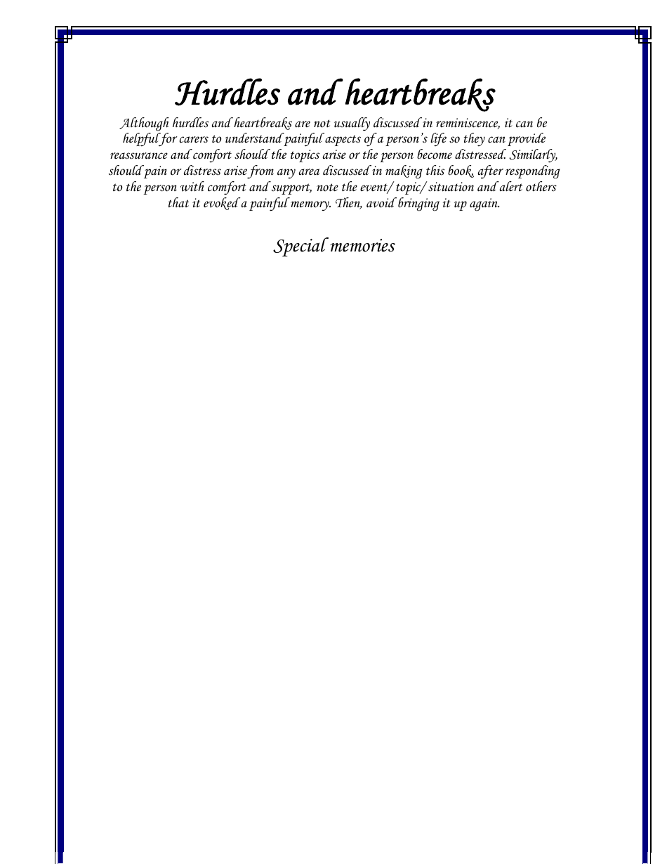 Personal Life History Booklet Template, Page 30