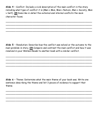 Book Report Planning Form - Google Slides Presentation, Page 2
