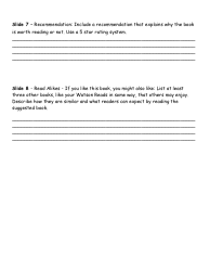 Book Report Planning Form - Google Slides Presentation, Page 3