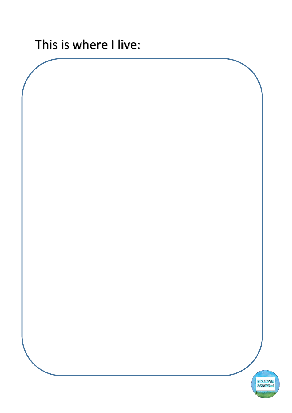 All About Me Book Template, Page 4