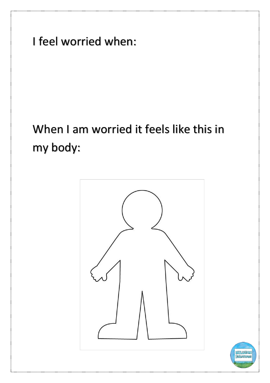 All About Me Book Template, Page 9