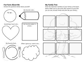 At Home Families Activity Sheet Templates, Page 8