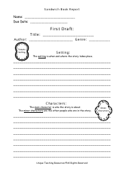 Sandwich Book Report Template - Unique Teaching Resources, Page 2