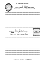 Sandwich Book Report Template - Unique Teaching Resources, Page 3