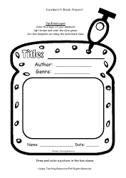 Sandwich Book Report Template - Unique Teaching Resources, Page 6