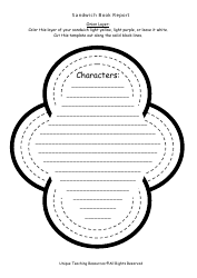 Sandwich Book Report Template - Unique Teaching Resources, Page 8