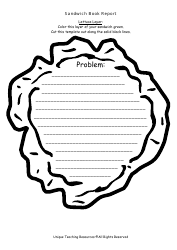 Sandwich Book Report Template - Unique Teaching Resources, Page 9