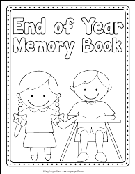 Document preview: End of Year Memory Book Template - Easy Peasy and Fun