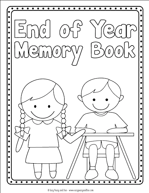 End of Year Memory Book Template