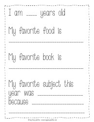 End of Year Memory Book Template - Easy Peasy and Fun, Page 3