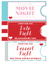Love Coupon Book Templates, Page 3