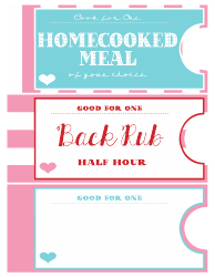 Love Coupon Book Templates, Page 4