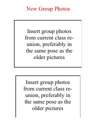 Class Reunion Memory Book Layout Template, Page 10