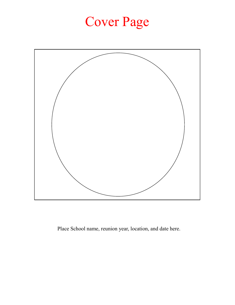 Class Reunion Memory Book Layout Template, Page 2
