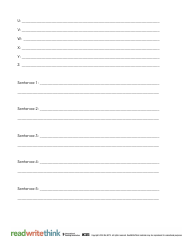 Alphabet Book Planning Sheet Template, Page 2