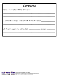 Abc Book Template, Page 8