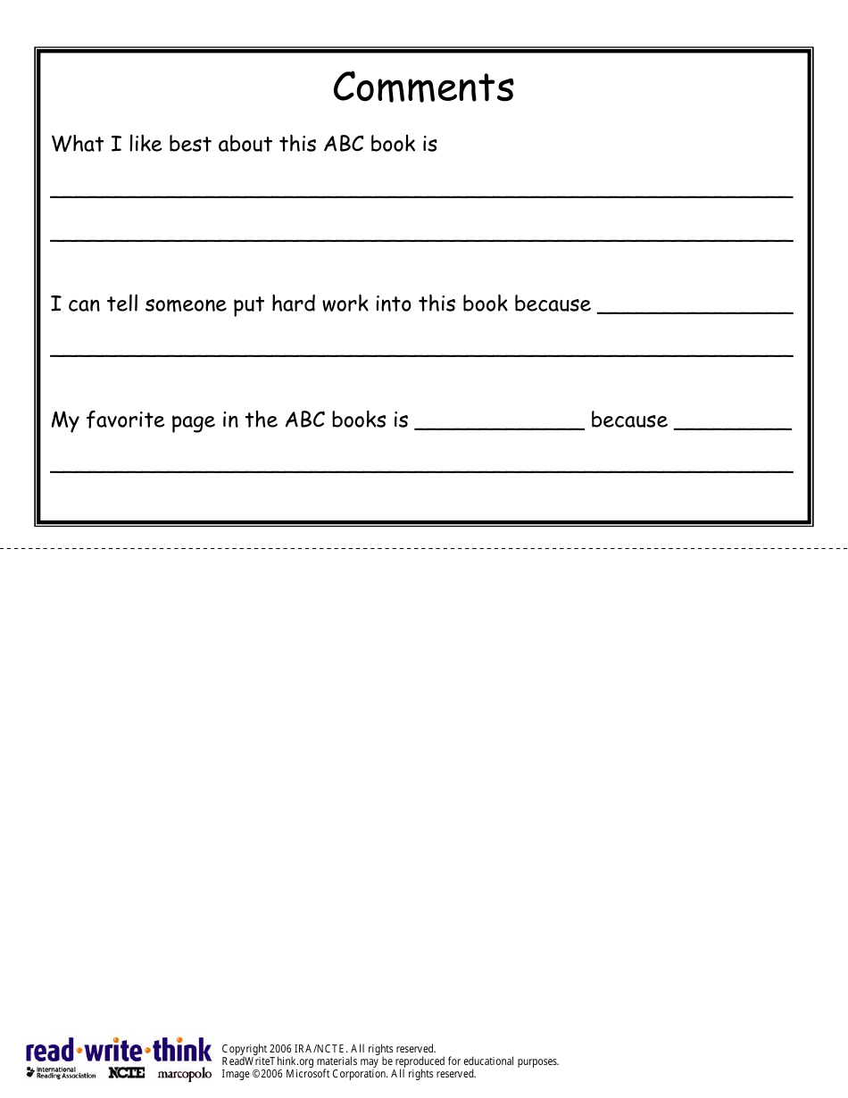 Abc Book Template, Page 8