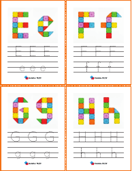 Alphabet Play Card Templates, Page 2