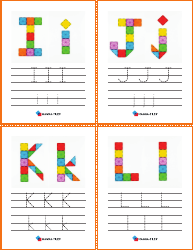 Alphabet Play Card Templates, Page 3