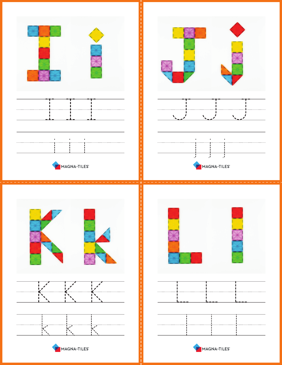 Alphabet Play Card Templates, Page 3