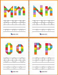 Alphabet Play Card Templates, Page 4