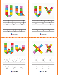 Alphabet Play Card Templates, Page 6