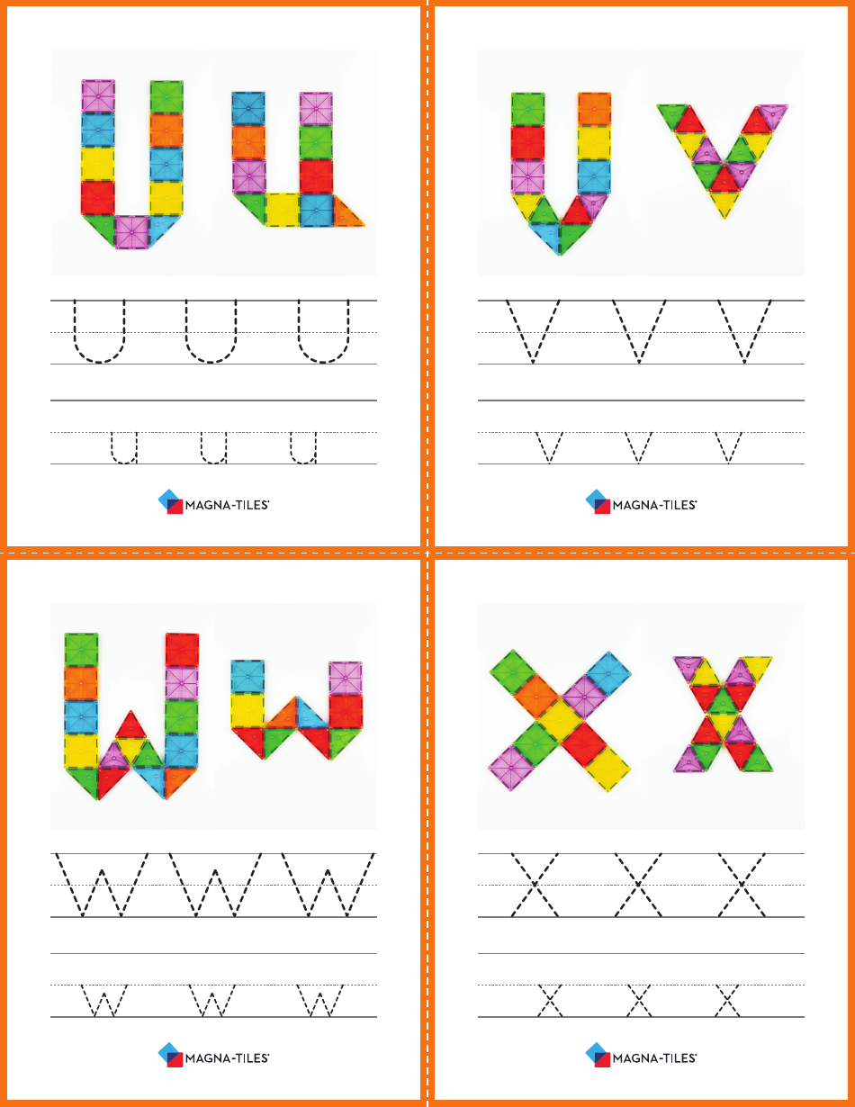 Alphabet Play Card Templates, Page 6