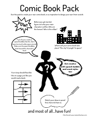 Document preview: Comic Book Craft Templates