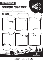 Document preview: Christmas Comic Strip Template