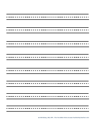 Handwriting Paper Templates for Pre-k - 1st Grade, Page 10
