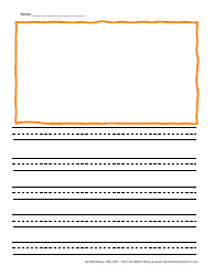 Handwriting Paper Templates for Pre-k - 1st Grade, Page 11