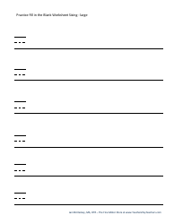 Handwriting Paper Templates for Pre-k - 1st Grade, Page 12