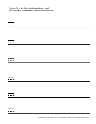Handwriting Paper Templates for Pre-k - 1st Grade, Page 13