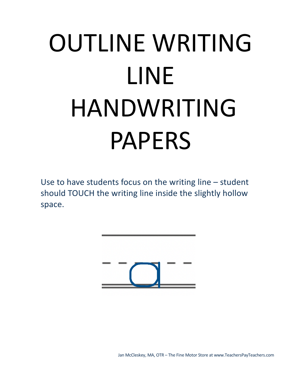 Handwriting Paper Templates for Pre-k - 1st Grade, Page 14