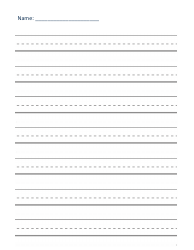 Handwriting Paper Templates for Pre-k - 1st Grade, Page 15