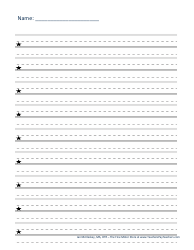 Handwriting Paper Templates for Pre-k - 1st Grade, Page 17