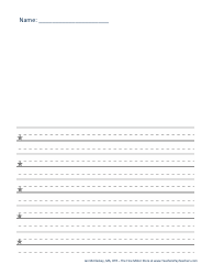 Handwriting Paper Templates for Pre-k - 1st Grade, Page 19
