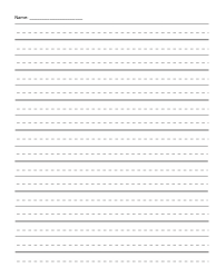 Handwriting Paper Templates for Pre-k - 1st Grade, Page 21